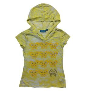 The Children's Place girls tshirt size S (5/6) yellow short sleeve sheer stretch